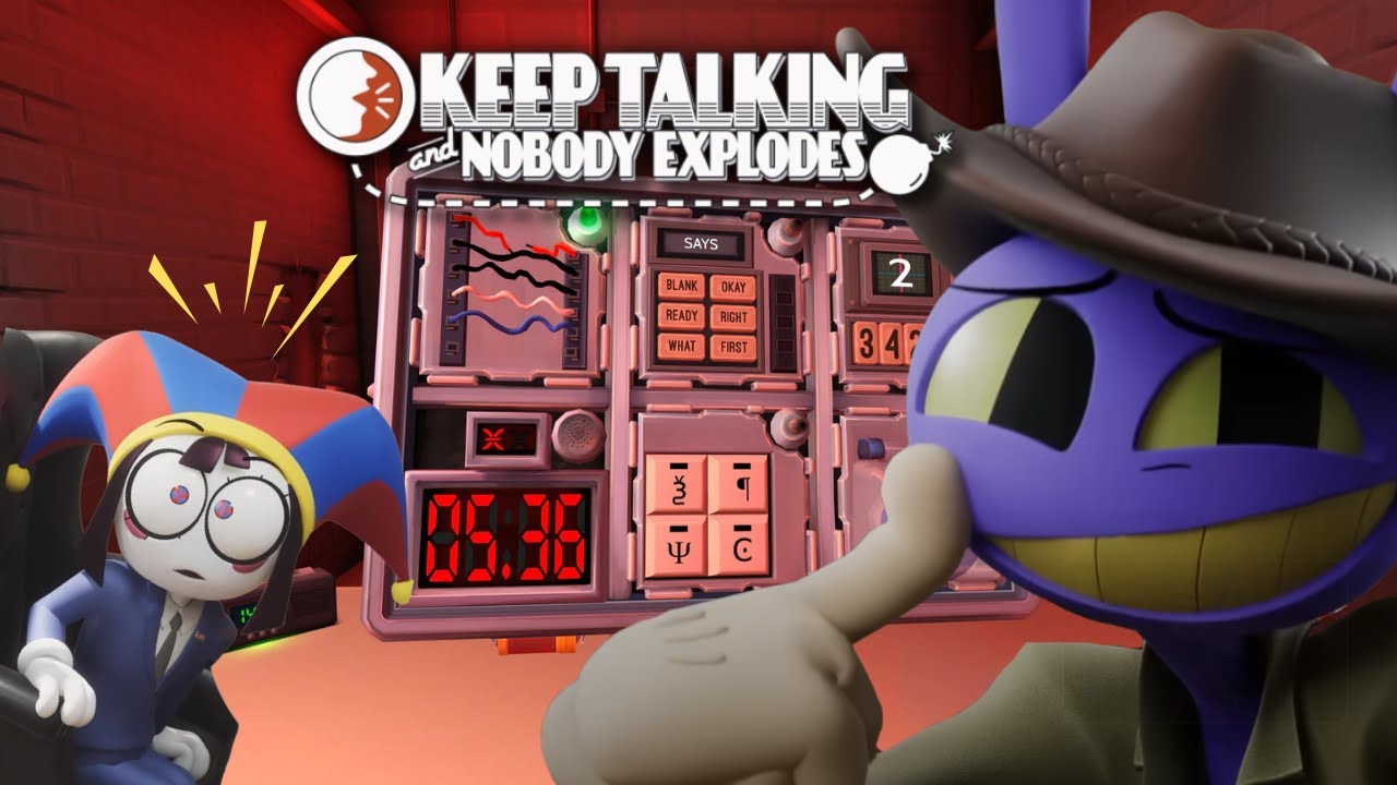 JAX AND POMNI TRY BOMB DEFUSAL - Keep Talking and Nobody Explodes with @ninbeaa​