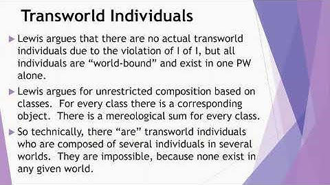 Modality - David Lewis Part 2: Possible Worlds Nominalism continued