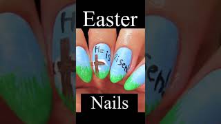 #Short Easter Nail Art￼!￼