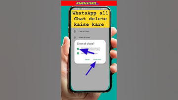 How to Delete Whatsapp Chats in one click // Clear All Chat in WhatsApp #short