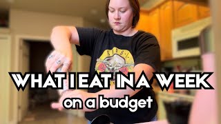 what i eat in a week on a $75 dollar grocery budget (sry this vid sucks lol) 