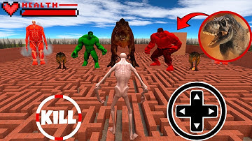SCP 096 VS HULK VS GIANT TITAN VS OBUNGA in Garry