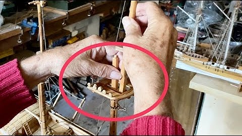 How to Build Ship Model : Deadeyes on the Spreader
