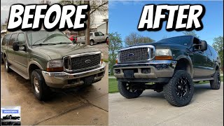 I LIFTED MY 2000 FORD EXCURSION! (6' LIFT AND 35' TIRES)