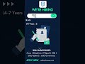 We are hiring