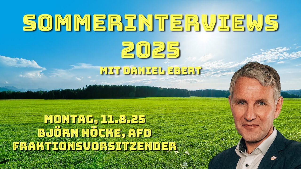 Sommerinterviews 2025 - Björn Höcke, AfD Fraktionsvorsitzender