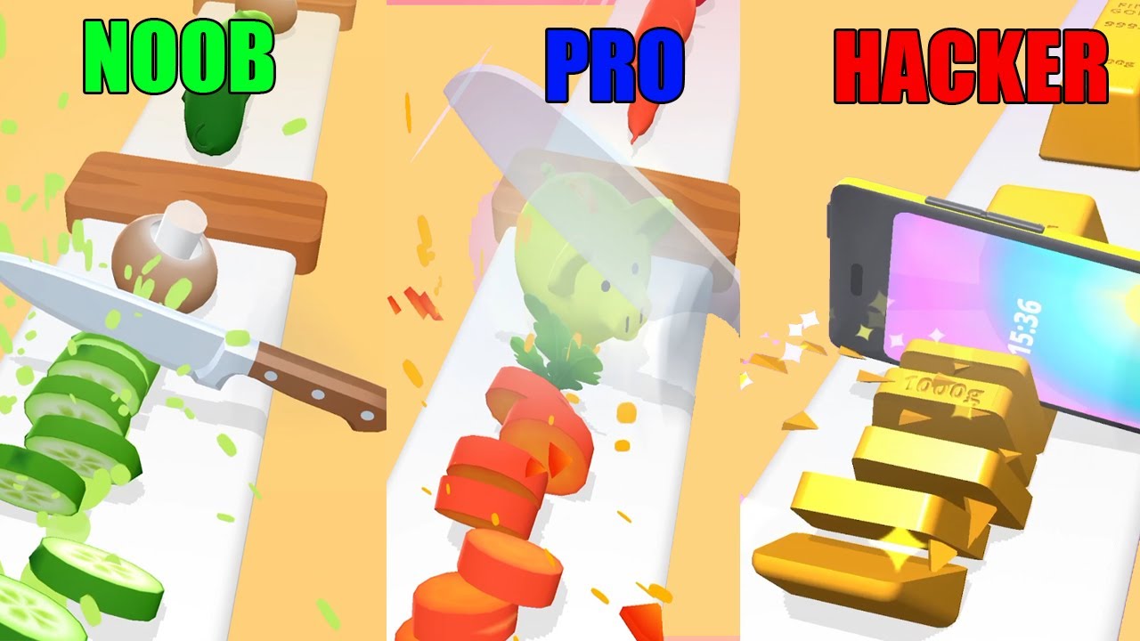 NOOB vs PRO vs HACKER - Perfect Slices