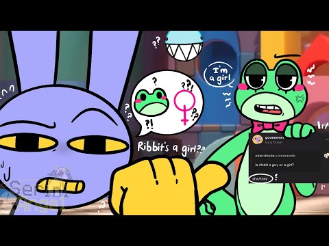 Ribbit Is A Girl ?! - The Amazing Digital Circus [ AU ] // Funny Cartoon Animation