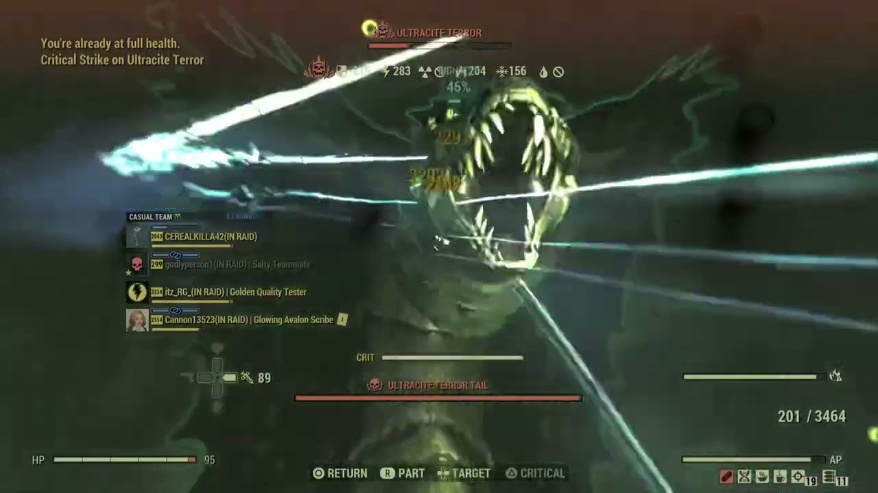 Fallout 76 almost 7k damage on the raid snake 