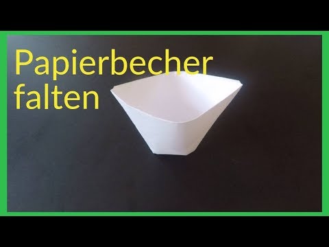 Video: Wie Erstelle Ich Einen Papierbecher