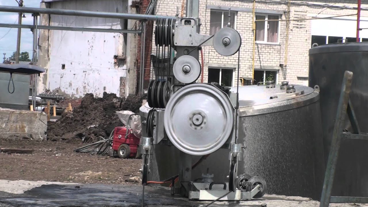 Канатная алмазная резка железобетона Одесса. - YouTube