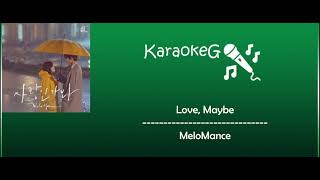 [Karaoke Version] Love, Maybe - MeloMance (OST. Business Proposal)
