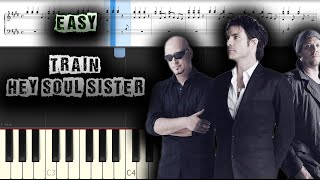 Train - Hey, Soul Sister - EASY - [Piano Tutorial] (Synthesia) (Download MIDI + PDF Scores)