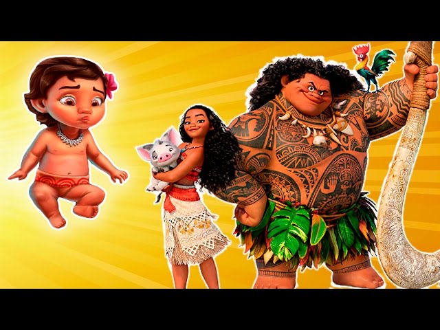 Moana & Maui in Water – Mommie Kreations