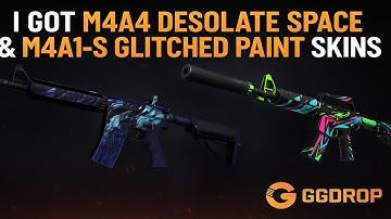 CS2 Case Opening | I Got M4A4 Desolate Space and M4A1-S Glitched Paint Skins at GGDrop