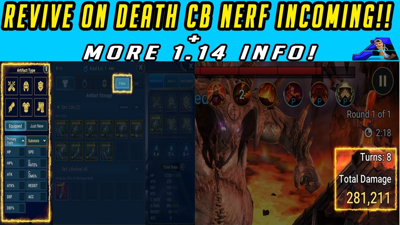 Revive on Death Clan Boss Team Nerfed! | Patch 1.14 more info! - YouTube