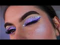 MONOCHROMATIC DIAMANTE CAT EYE💜