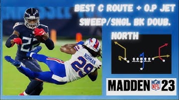 🔥BEST c route in Madden + o.p jet sweep/ single bk double north./ Madden 23