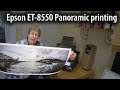 Epson ET-8550 panoramic print making. Producing a 13" x 800mm wide photo print