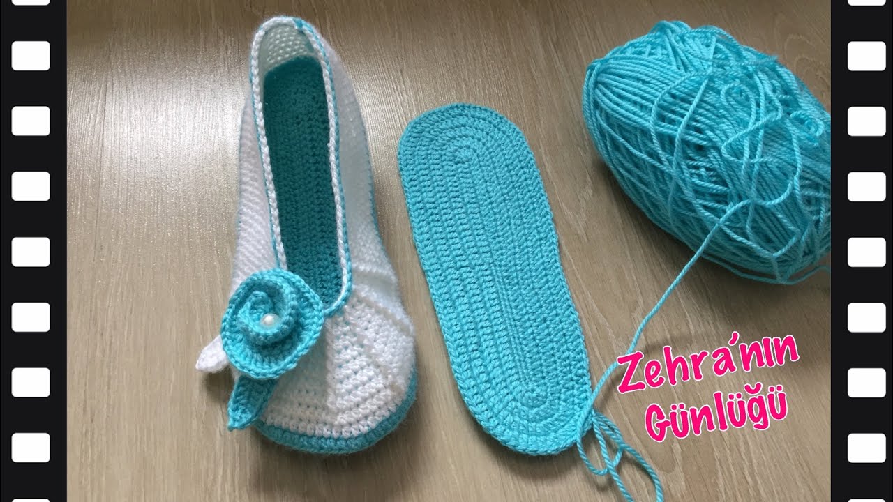 Patik taban yapımı - Kolay babet patik tabanı yapımı - tığ işi patik