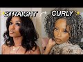 STRAIGHT TO CURLY TRANSFORMATION NO HEAT DAMAGE! |Bri Bbyy