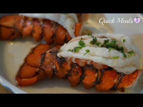 Butterflied Lobster Tails with Lemon & Butter