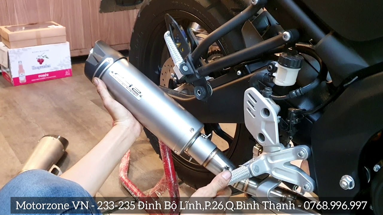 Lon pô PR2 TITAN chính hãng lên xe Yamaha XSR155 - YouTube