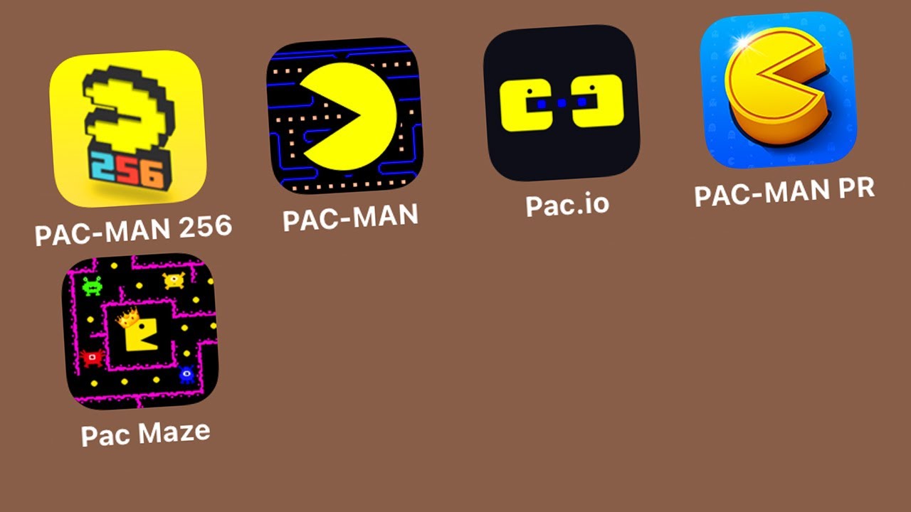 Pac-Man 256+Pac-Man Bandai Namco+Pac.io+Pac-Man Party Royale+Pac Maze