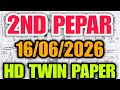 Thailand Lottery Second Paper New Open 16 06 2026 