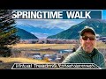 False Spring in Livingston MT - Treadmill Virtual Walking Tour - 4k City Walks