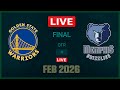 NBA LIVE!   Golden State WARRIORS  vs  Memphis GRIZZLIES   |  NBA Regular Season   |   NBA 2K26