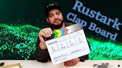 Rustark Movie Film Clap Board - Get Your Clap On!