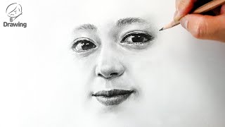 얼굴 눈코입 그림 그리기 / 연필 소묘 드로잉 기초 / How to Draw Face [Drawing Woo]