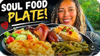 Macaroni, Green Beans, Baked Potato, BBQ Chicken, and Salad Mukbang #mukbang #eatingshow #asmr