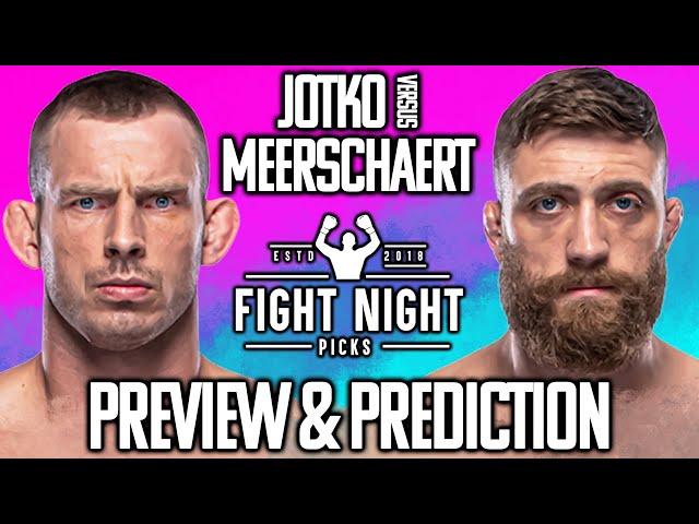 UFC Fight Night: Krzysztof Jotko vs. Gerald Meerschaert Preview & Prediction