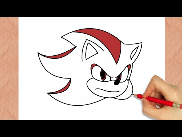 Como DESENHAR o SUPER SHADOW - Como DIBUJAR a SUPER SHADOW - How to DRAW  SUPER SHADOW - SONIC 