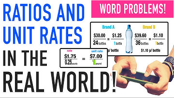 Ratios and Unit Rate Examples and Word Problems!