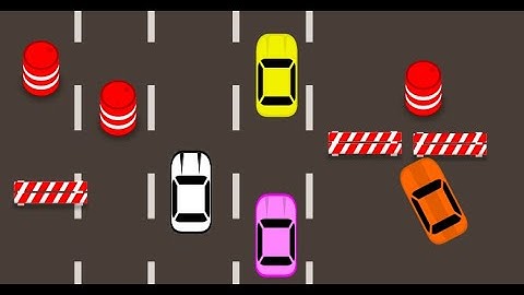 Game Đua xe vượt chướng ngại vật trên console C++ ✔️ (Tested) | Demo