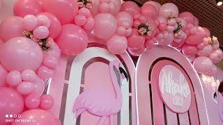 Flamingo Birthday decoration Idea