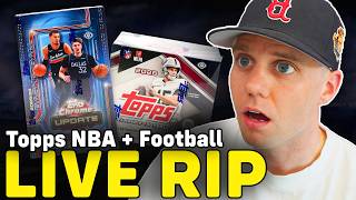 LIVE RIP: TOPPS FLAGSHIP FOOTBALL & TOPPS CHROME UPDATE BASKETBALL