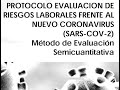 MÉTODO CONTROL BANDING y SU RELACIÓN CON EL IPERC-EVALUACIÓN DE RIESGOS LABORALES  (SARS COV02)