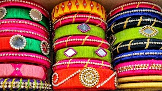 My thread bangles collection# Silk thread bangles collection