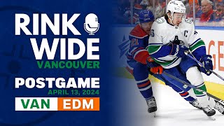 RINK WIDE POST-GAME: Vancouver Canucks at Edmonton Oilers | Game 80