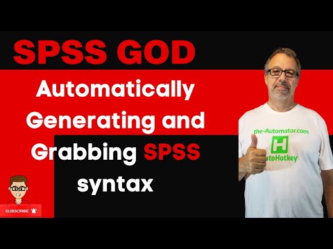 Automatically Generating and Grabbing SPSS syntax