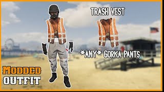 GTA 5 EASY TRASH VEST + GORKA PANTS + GTA INVISIBLE TORSO MODDED OUTFIT 1.51! (GTA MODDED OUTFIT)