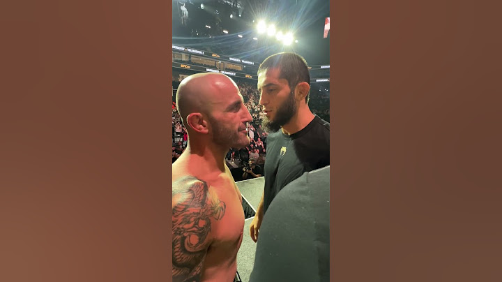 A última encarada! 😤 Islam Makhachev e Alex Volkanovski fazem revanche pelo cinturão no #UFC294!