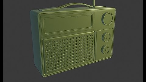 Blender 2.8: Modeling a SciFi Radio