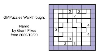 GMPuzzles - 2022/12/20 - Nanro by Grant Fikes