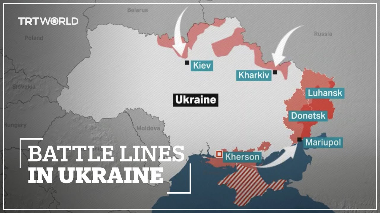 Here's a look at the battle lines in Ukraine - YouTube