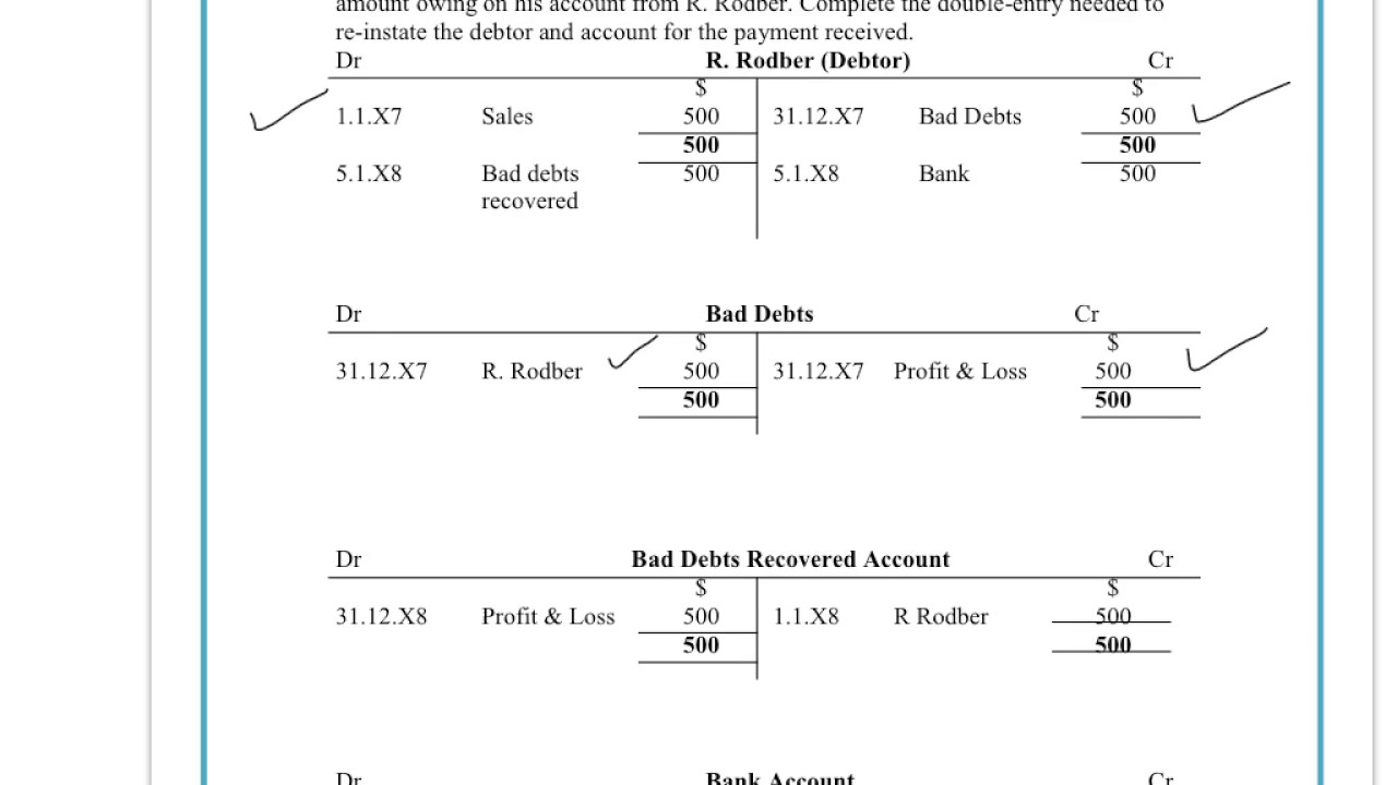 Understand how to enter Bad Debts Recovered transactions ...